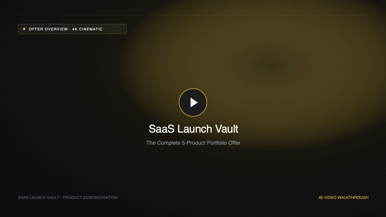 SaaS Launch Vault Portfolio Film Preview